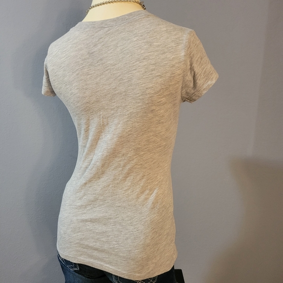 Womens Captain Marvel Gray Short Sleeve Graphic Tee - Picture 4 of 5